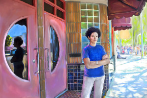 Andrea Lepore photographed on Del Paso Boulevard, the area Lepore is actively working to revitalize.